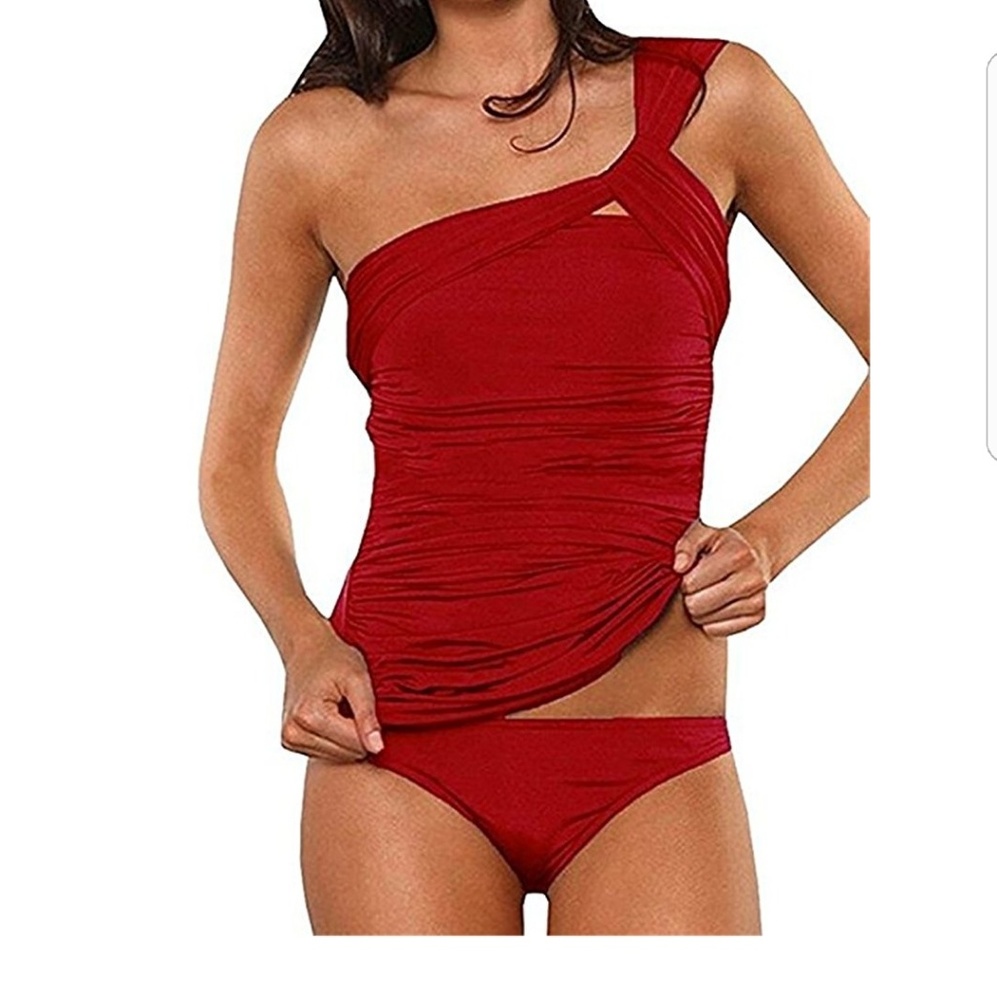 Women's One Shoulder Tankini Swimsuit